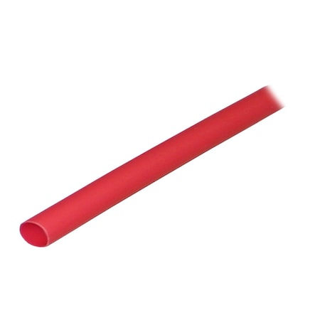 Ancor Adhesive Lined Heat Shrink Tube, 3:1 I.D. Shrink Ratio, 1/4 in I.D. Before Shrinking, Red, 48 in 303648